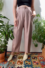 Forties Inspired Pink Taupe Trousers