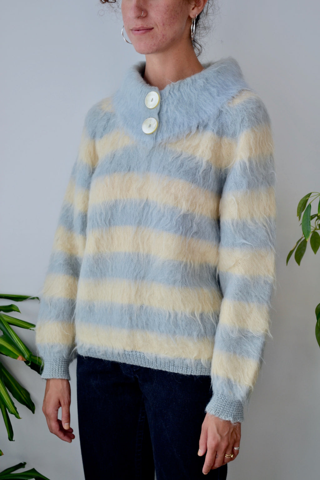 1960's Italian Shaggy Mohair Sweater