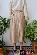 Seventies "Standing Room Only" Wool Wrap Skirt