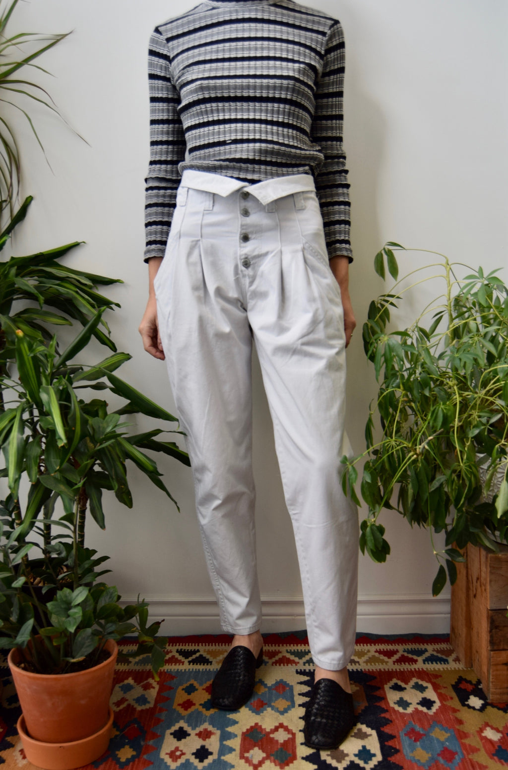 Paperbag Khaki Trousers