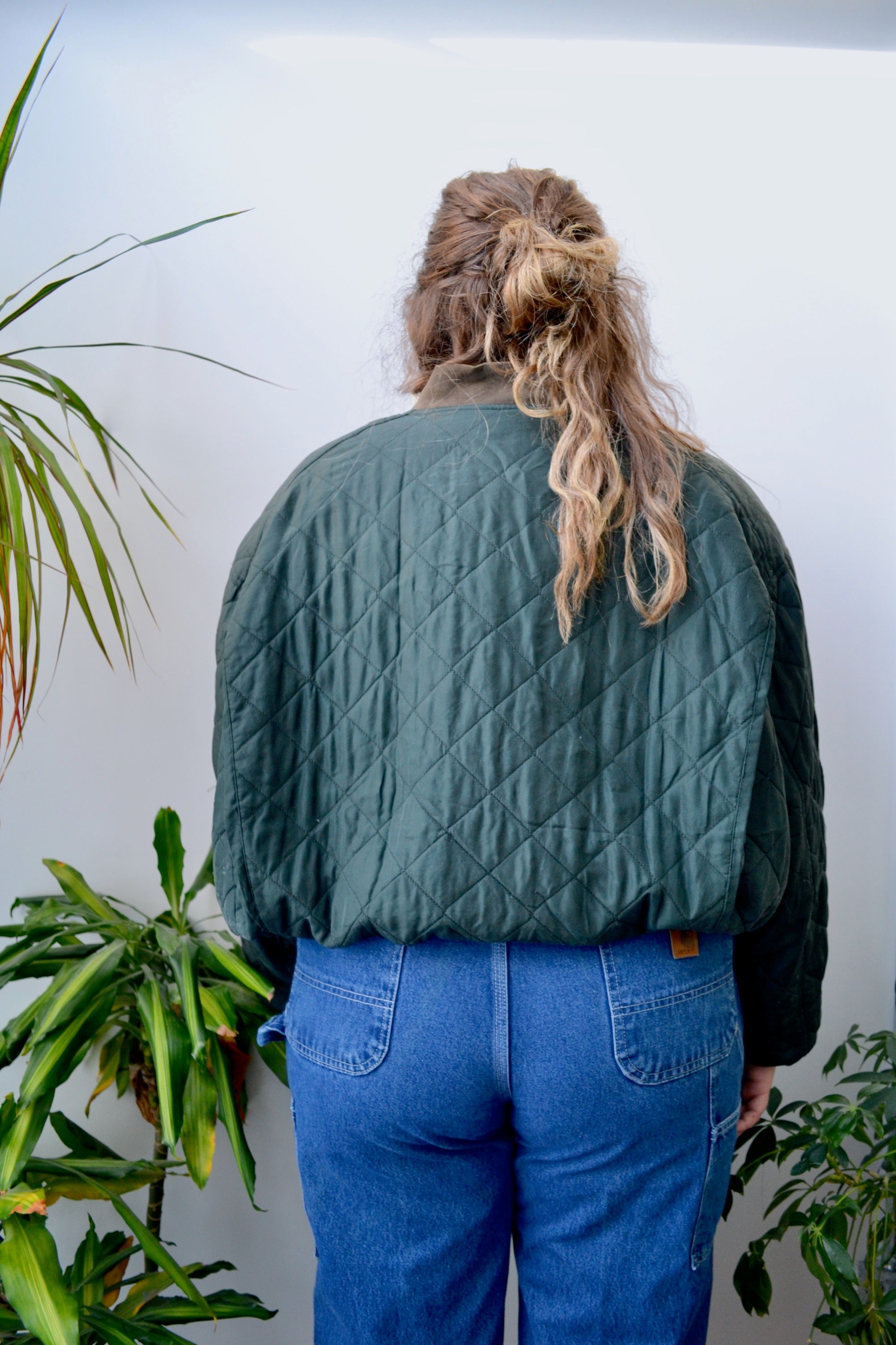 Quilted Silk Bomber