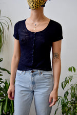 Midnight Crochet Top
