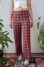 Seventies Plaid Easy Pants