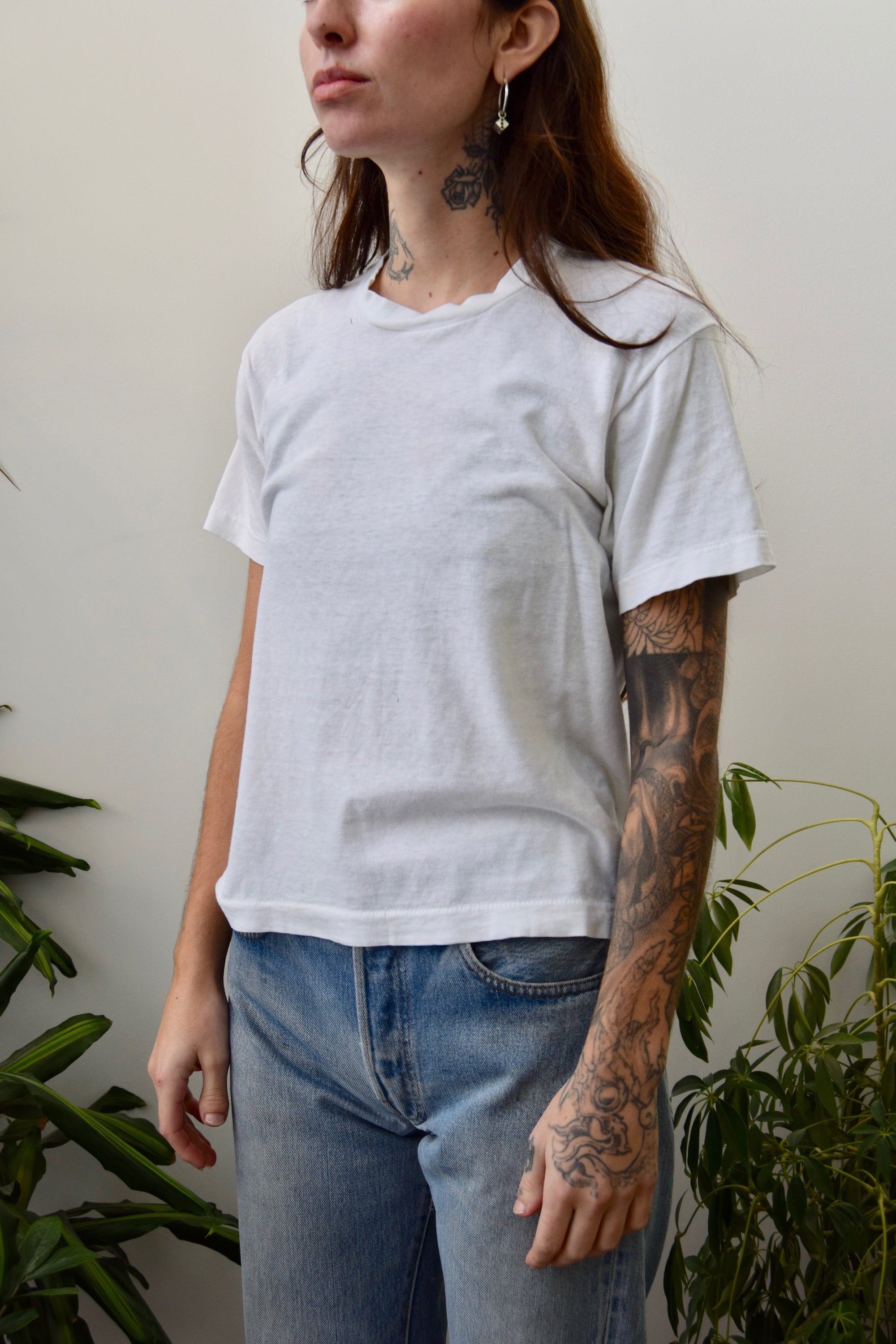 Vintage "Fruit Of The Loom" White Tee