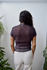 Pleated Leopard Top