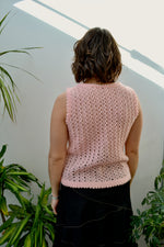 Peach Pink Crochet Top