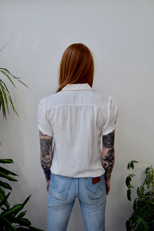 Embroidered Rayon Vintage Blouse