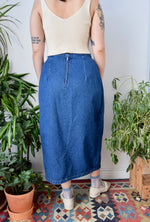 Peek-A-Boo Denim Skirt