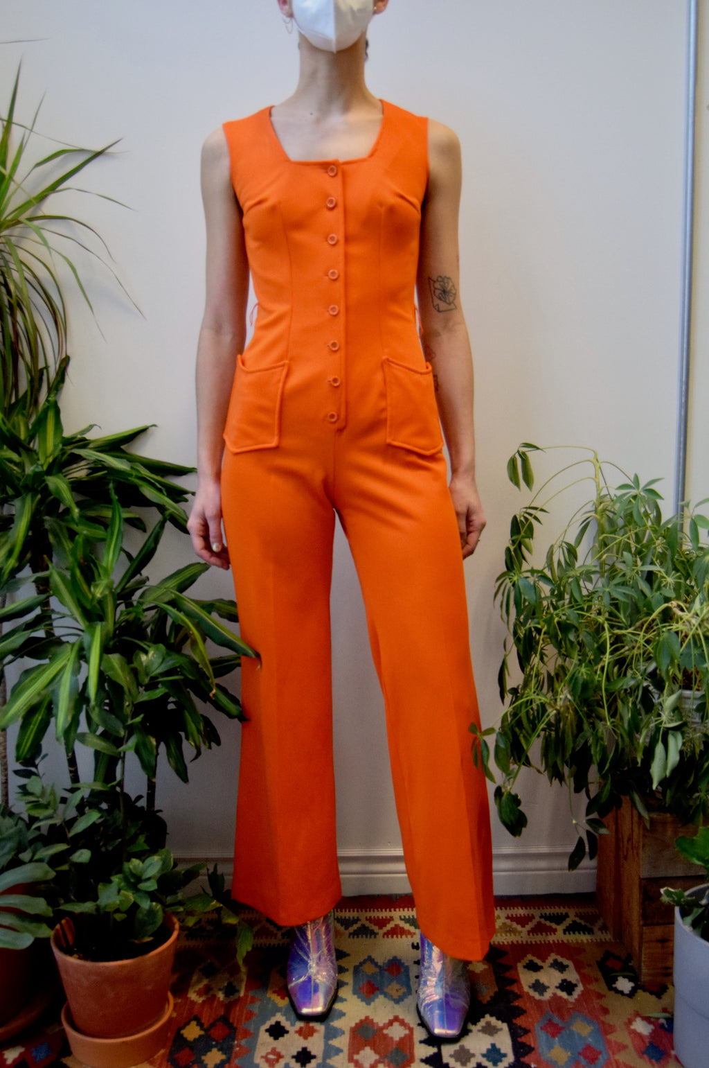 Seventies Orange Jumpsuit