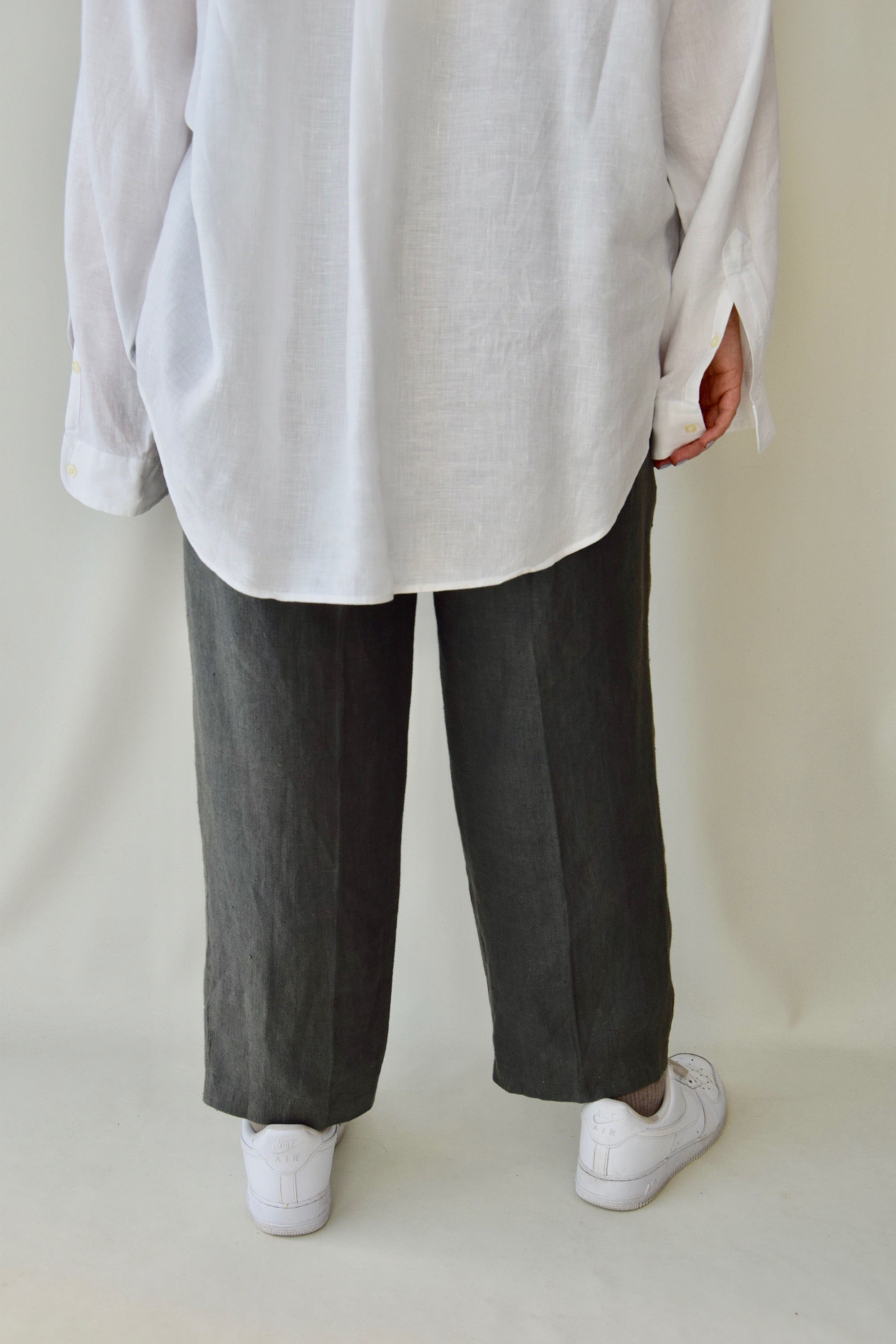 Stone Grey Linen Lounge Pants