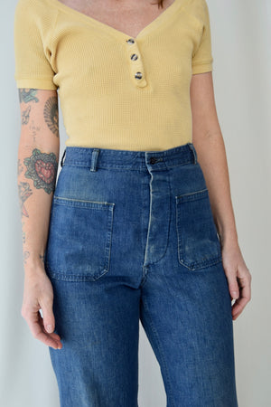1940's USN Denim Button Fly Dungarees