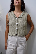 Beige Knit Vest