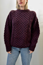 Mulberry Wool Irish Knit