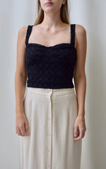 Crocheted Bustier Tank Top