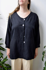 Black Linen Tunic