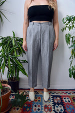 Linen Gingham Trousers