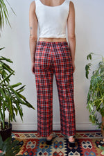 Seventies Plaid Easy Pants