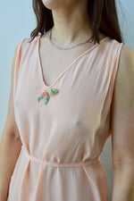 Vintage Peach Silk Nightgown