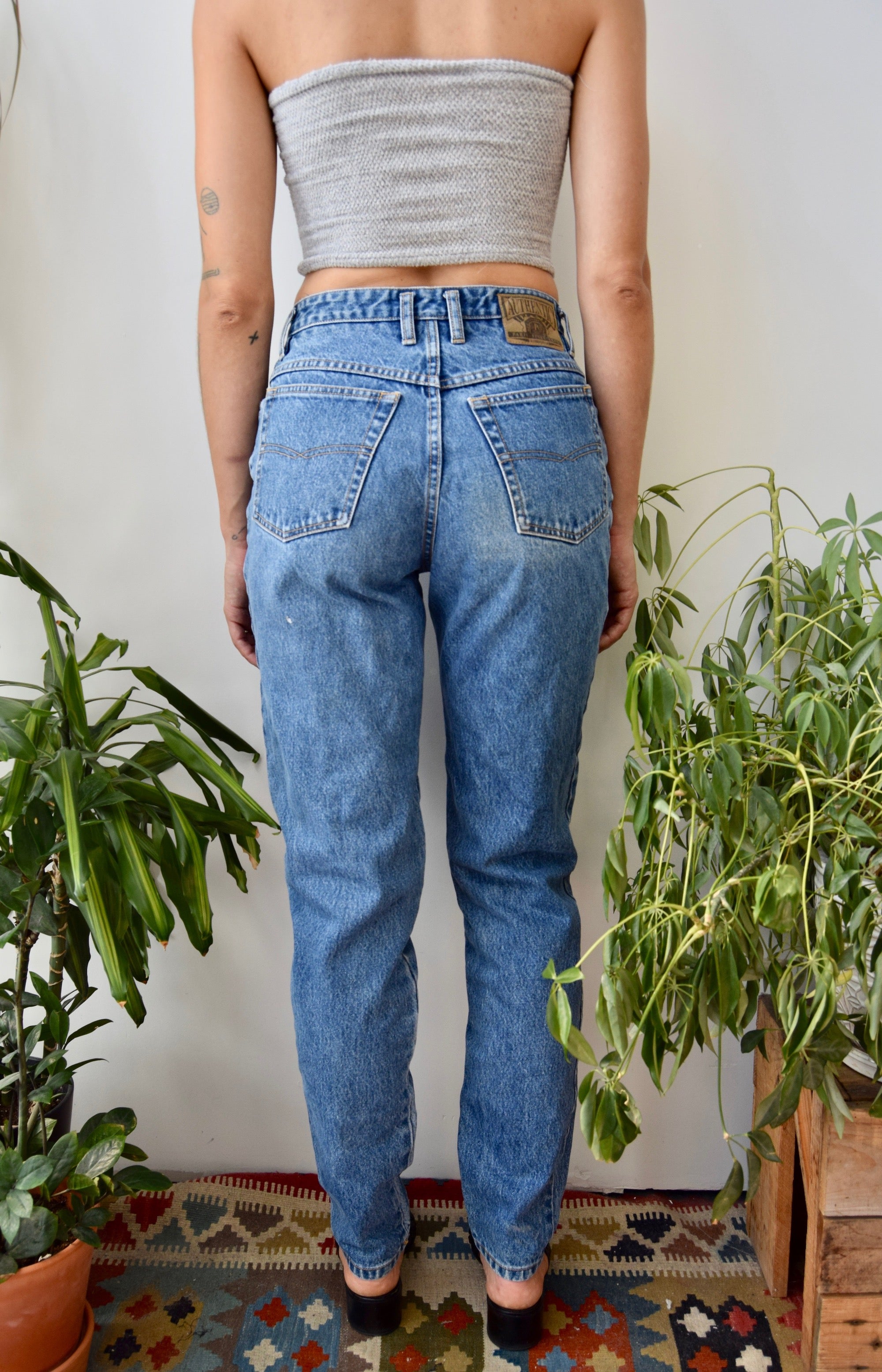 Exposed Button Fly Jeans