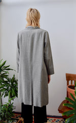 Vintage Houndstooth Trench Coat