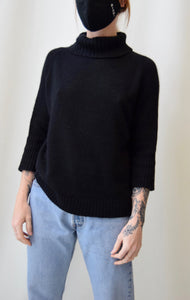 Silk Angora Turtleneck