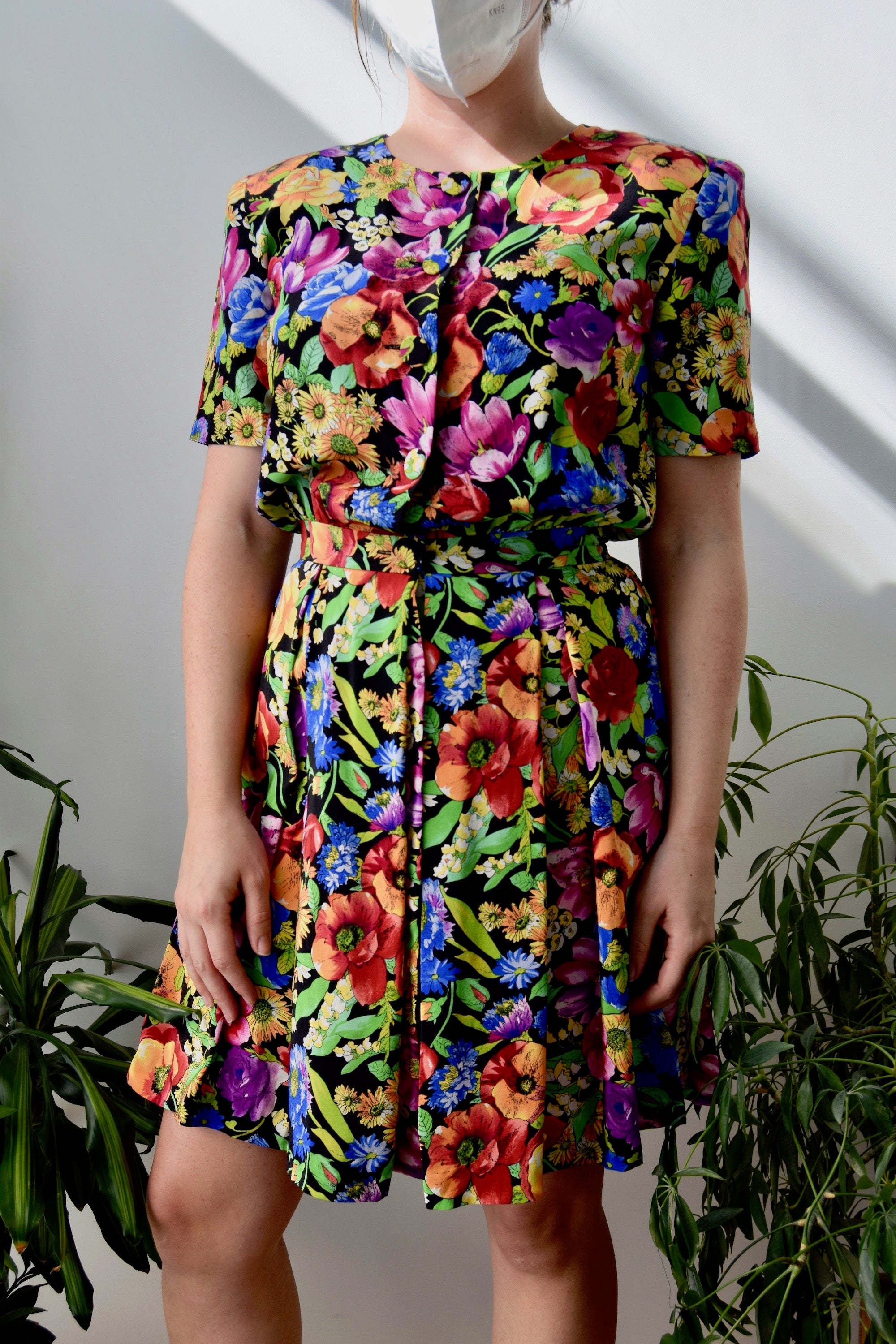 Silk Floral Dress