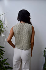 Beige Knit Vest