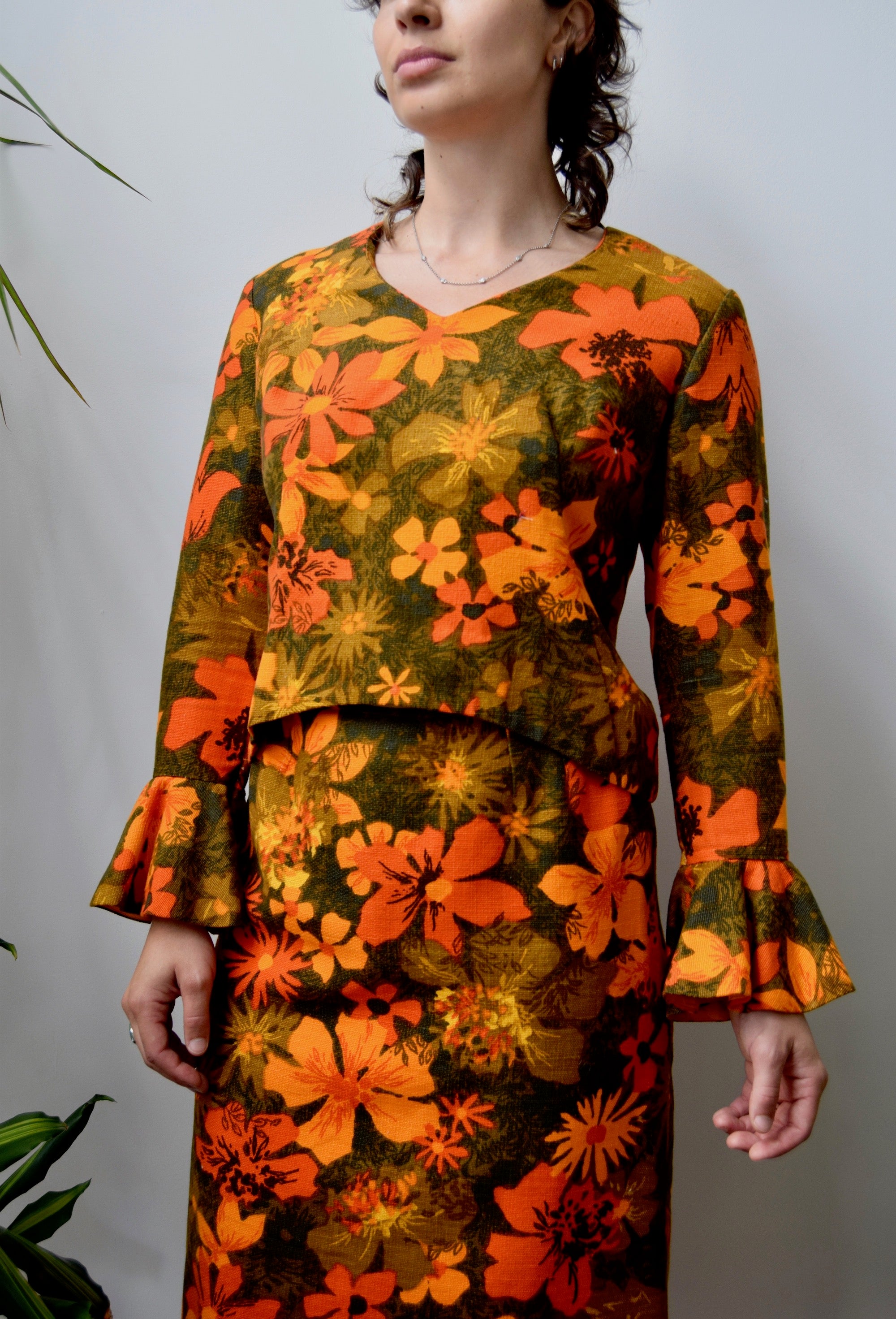 Sixties "Young Edwardian" Floral Suit