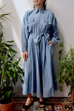 Vintage Kamali Chambray Dress