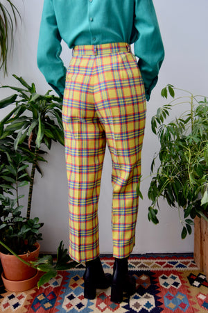 Sunny Plaid Trousers