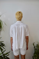 Indian Cotton Eyelet Yoke Blouse