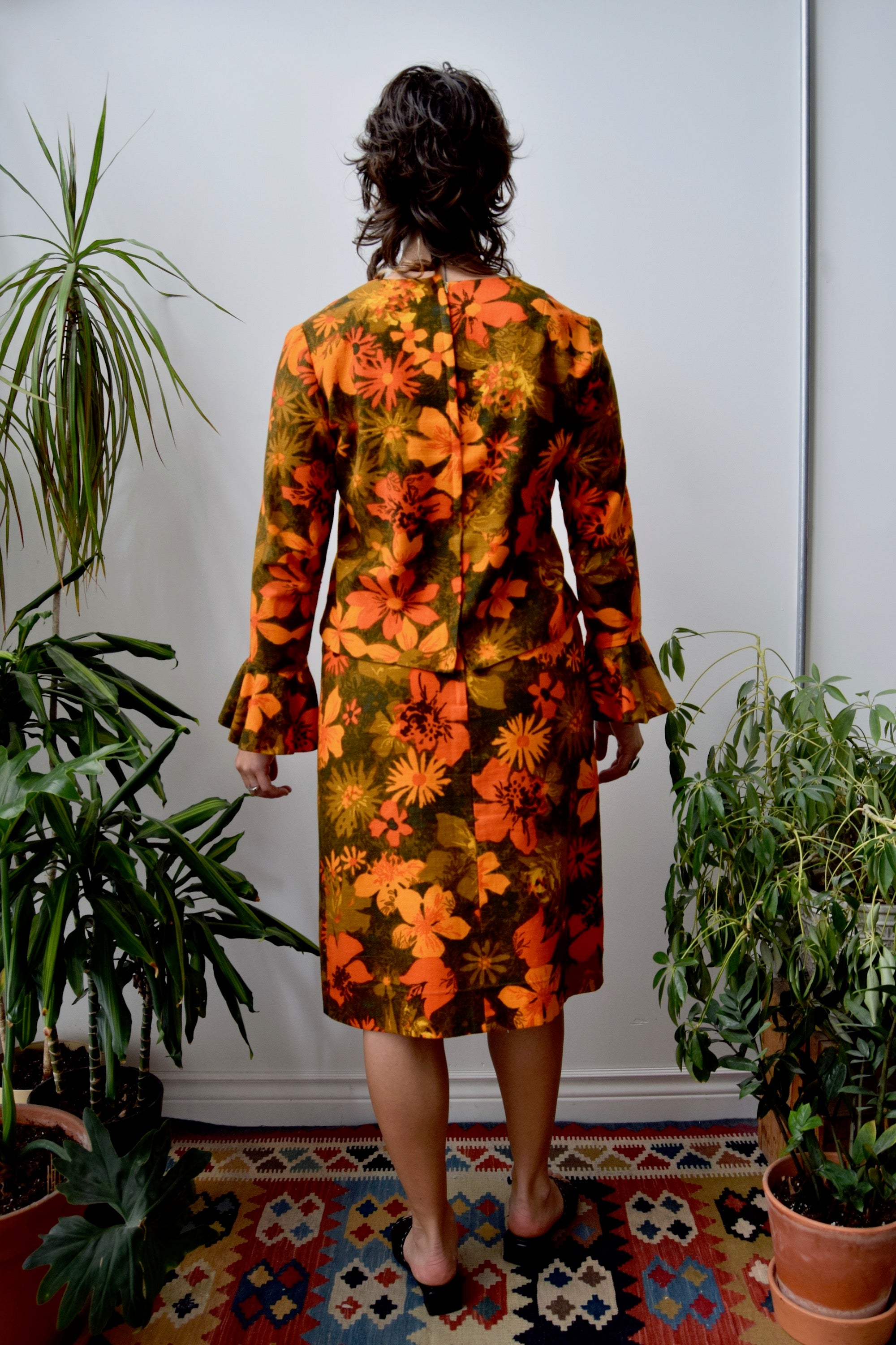 Sixties "Young Edwardian" Floral Suit