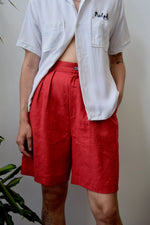 Linen Ketchup Shorts