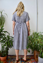 Textured Plaid Picnic Dress