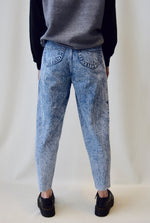 Acid Wash Tapered Jeans