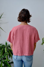 Dusty Rose Linen Top