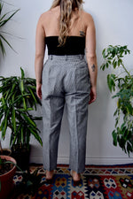 Linen Gingham Trousers