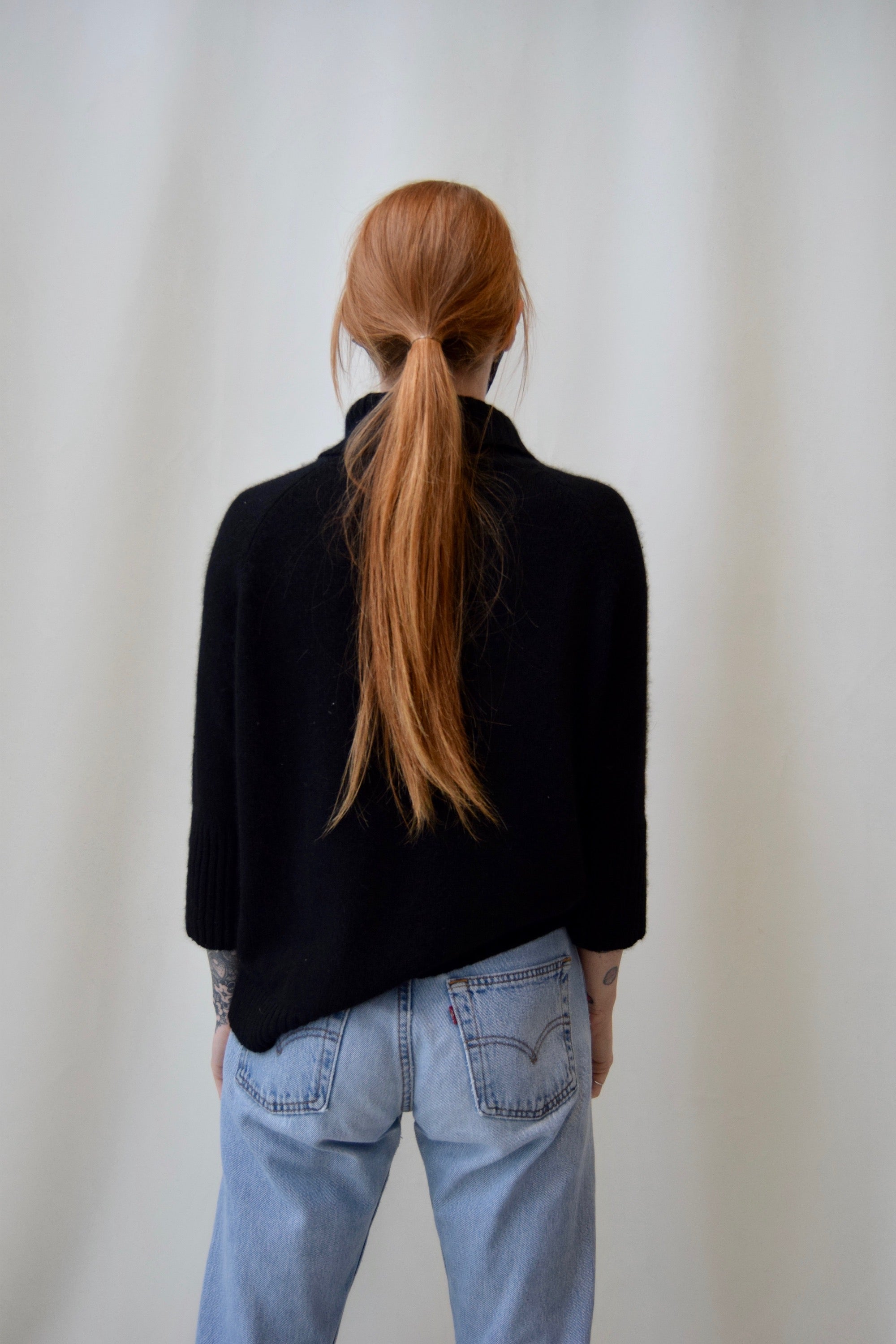 Silk Angora Turtleneck