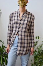 Rayon Plaid Button Up