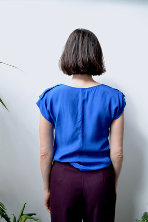 Cobalt Rayon Top