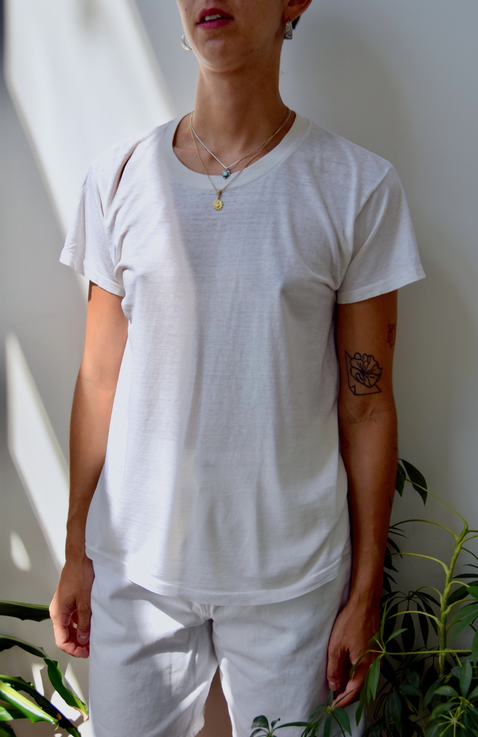 Soft and Threadbare White Tee