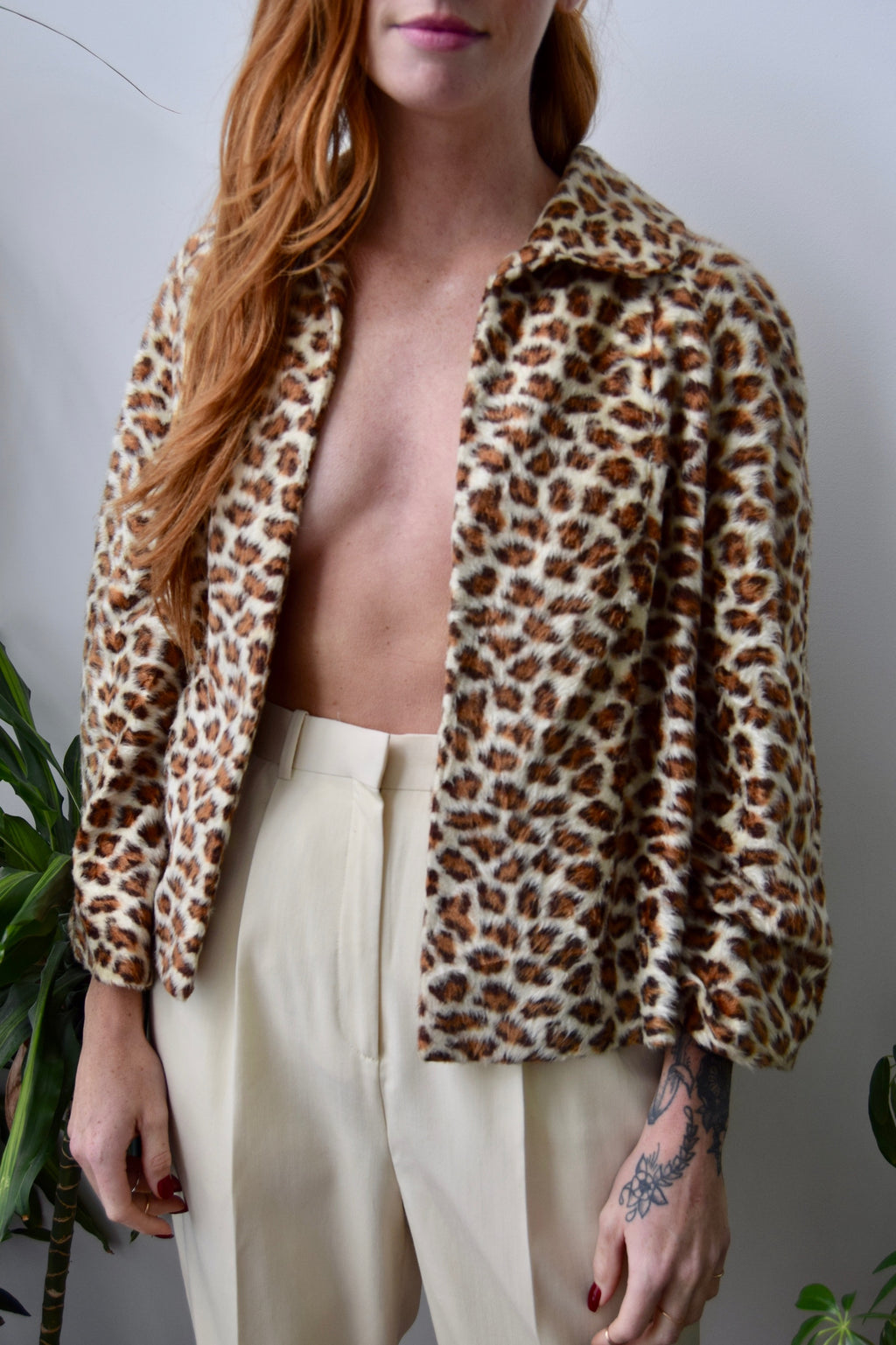 Vintage Cheetah Print Jacket