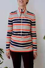 Seventies Striped Tunic Top
