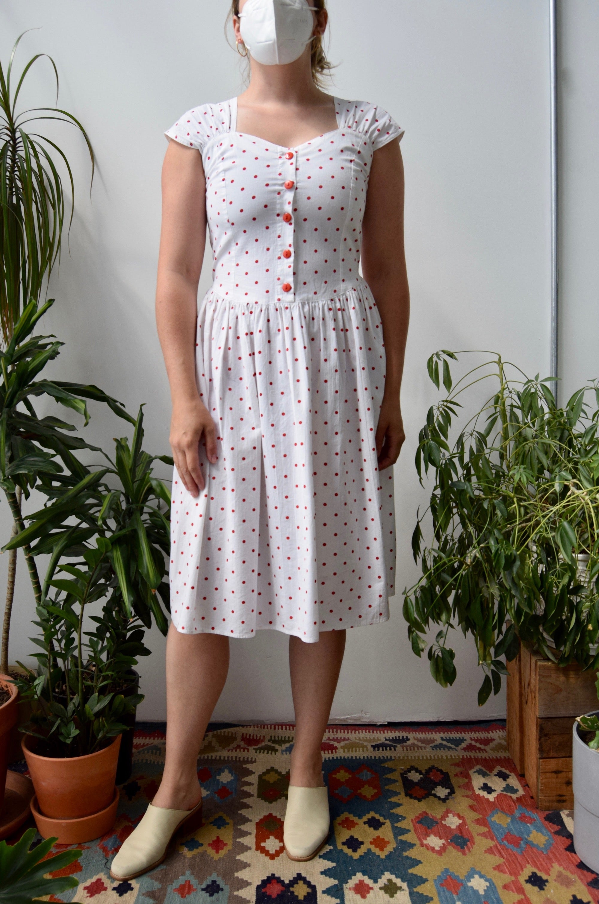 Eighties Polka Dot "California Girl" Dress