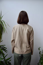 Beige Silk Shacket