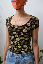 00's Slinky Floral Top