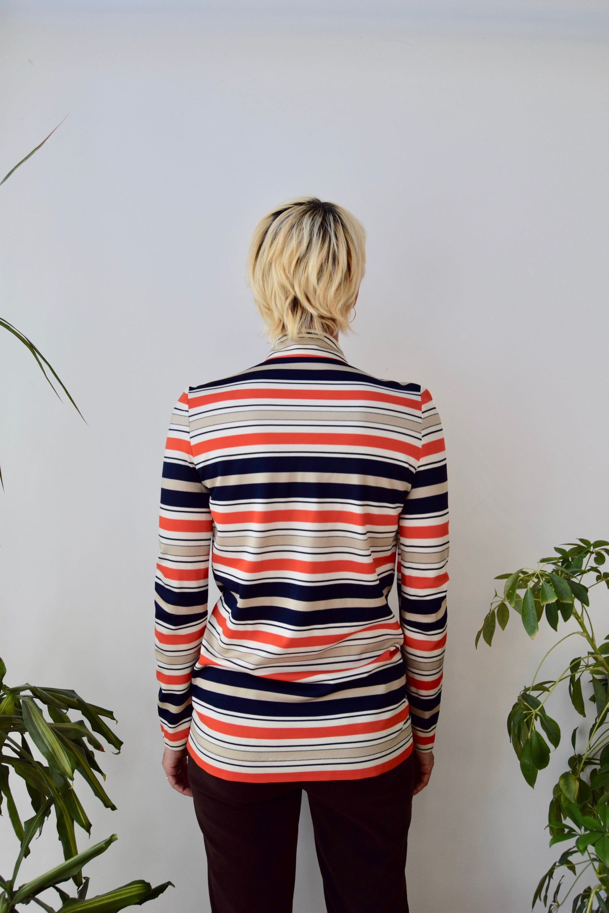 Seventies Striped Tunic Top