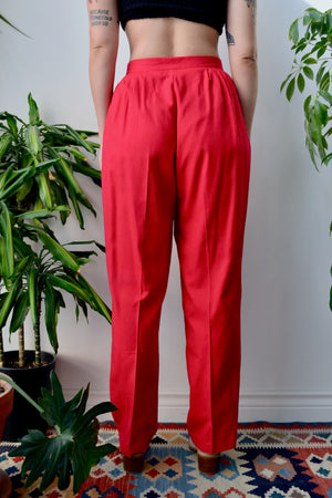 Fuchsia Silk Trousers