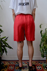 Linen Ketchup Shorts