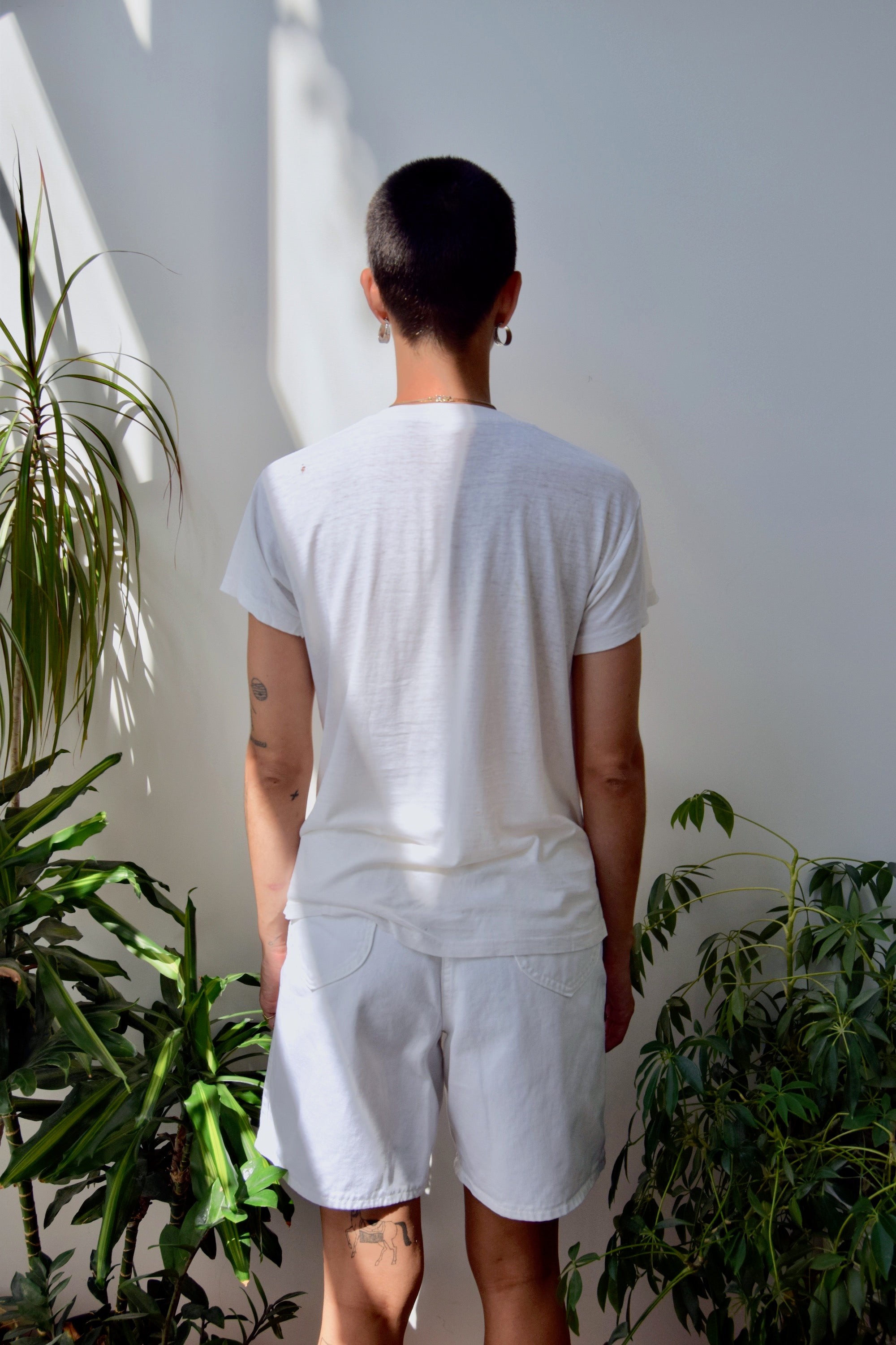 Soft and Threadbare White Tee